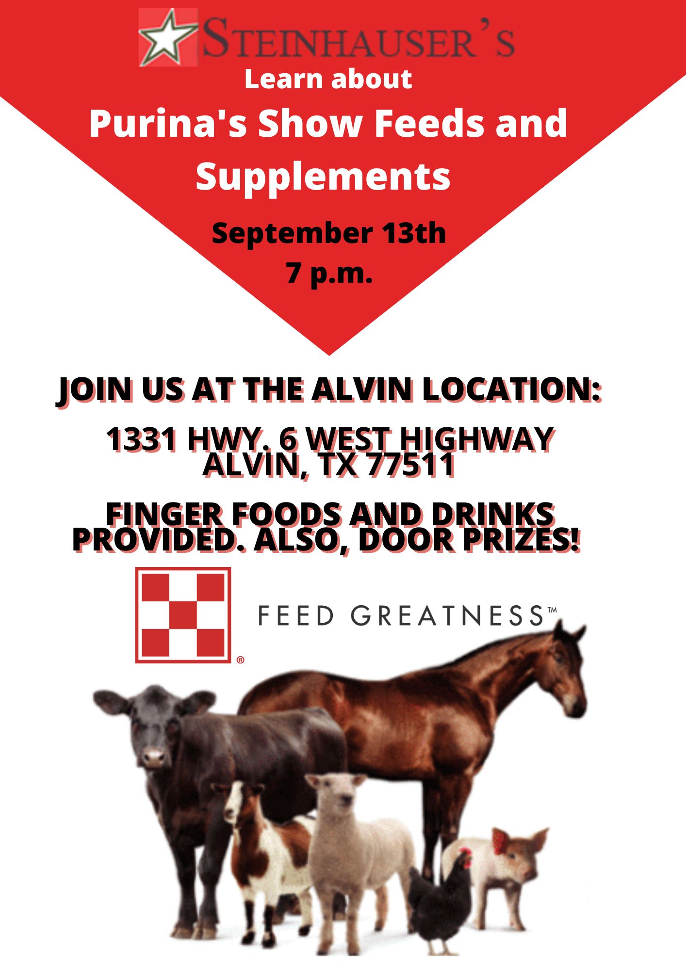 Learn about Purina's Show Feeds and Supplements Steinhauser's